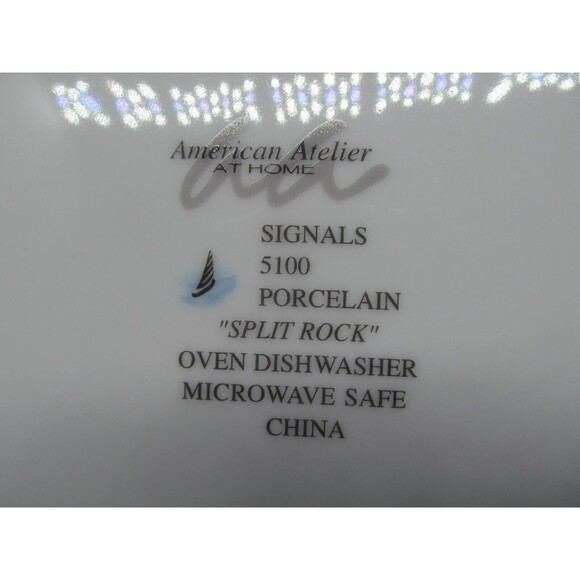 American Atelier Signals "Split Rock" 10 3/4" Dinner Plate EC - Picture 5 of 11